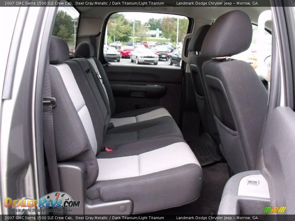 2007 GMC Sierra 1500 SLE Crew Cab Steel Gray Metallic / Dark Titanium/Light Titanium Photo #15