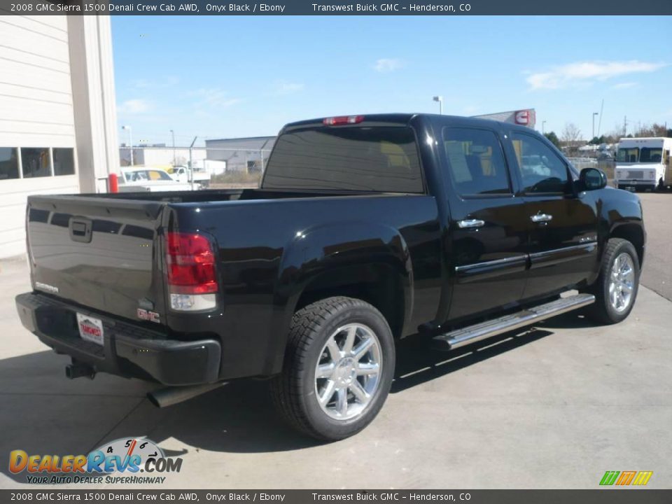 2008 GMC Sierra 1500 Denali Crew Cab AWD Onyx Black / Ebony Photo #6