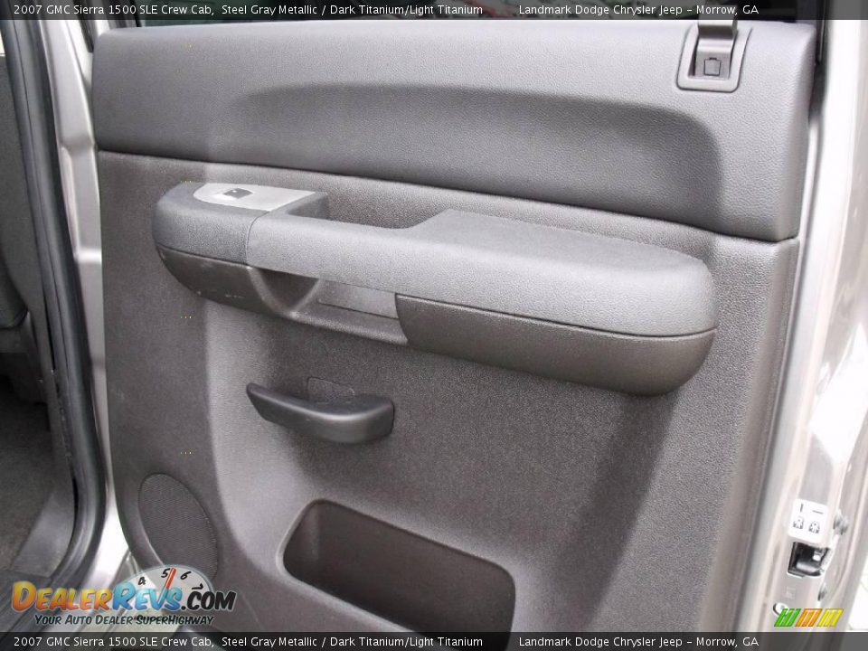 2007 GMC Sierra 1500 SLE Crew Cab Steel Gray Metallic / Dark Titanium/Light Titanium Photo #16