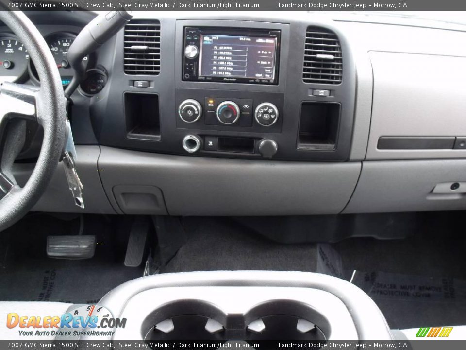 2007 GMC Sierra 1500 SLE Crew Cab Steel Gray Metallic / Dark Titanium/Light Titanium Photo #19