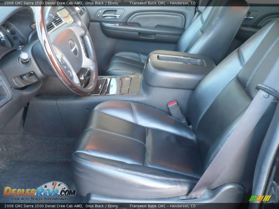 2008 GMC Sierra 1500 Denali Crew Cab AWD Onyx Black / Ebony Photo #11