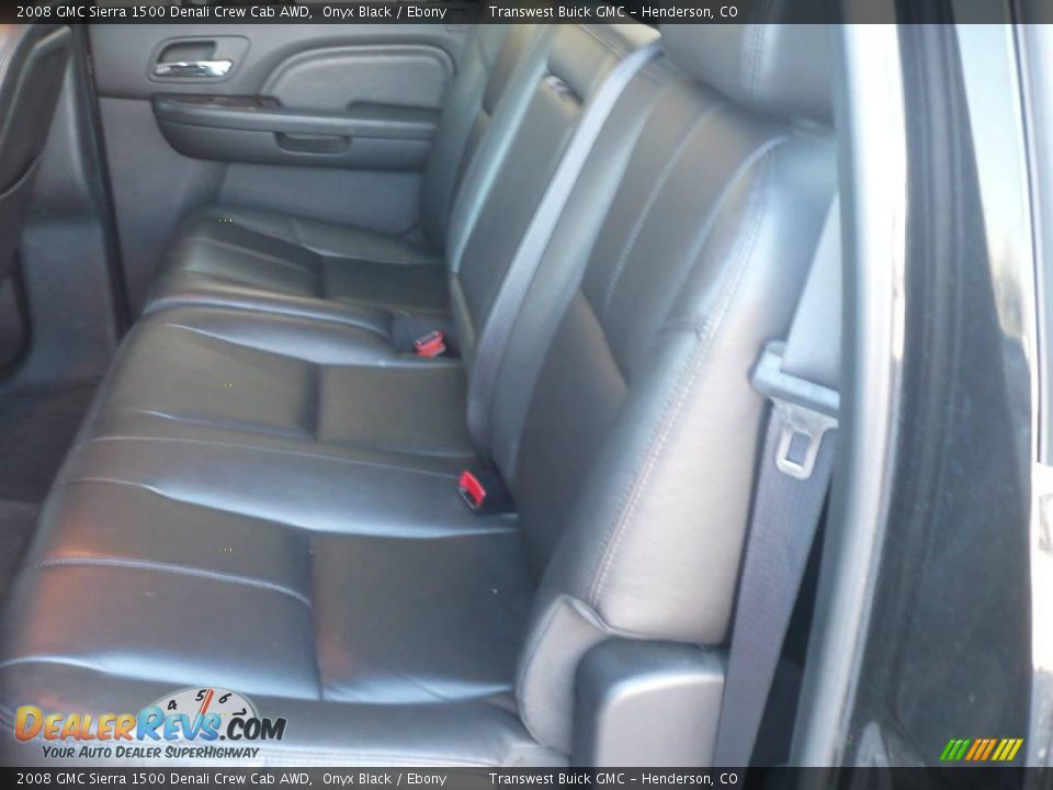 2008 GMC Sierra 1500 Denali Crew Cab AWD Onyx Black / Ebony Photo #12