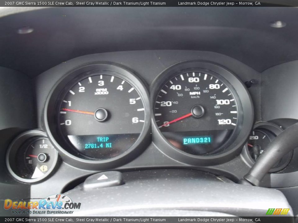 2007 GMC Sierra 1500 SLE Crew Cab Steel Gray Metallic / Dark Titanium/Light Titanium Photo #21
