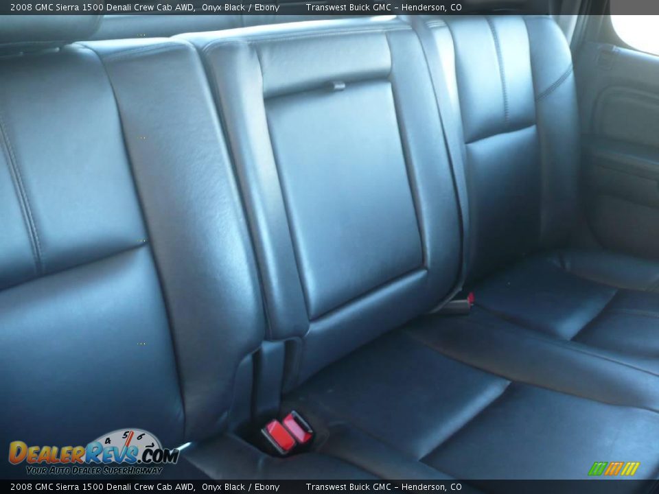 2008 GMC Sierra 1500 Denali Crew Cab AWD Onyx Black / Ebony Photo #17