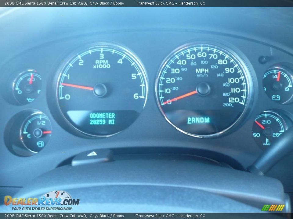 2008 GMC Sierra 1500 Denali Crew Cab AWD Onyx Black / Ebony Photo #19