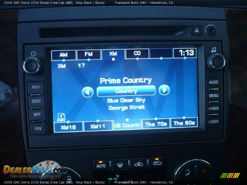 2008 GMC Sierra 1500 Denali Crew Cab AWD Onyx Black / Ebony Photo #27