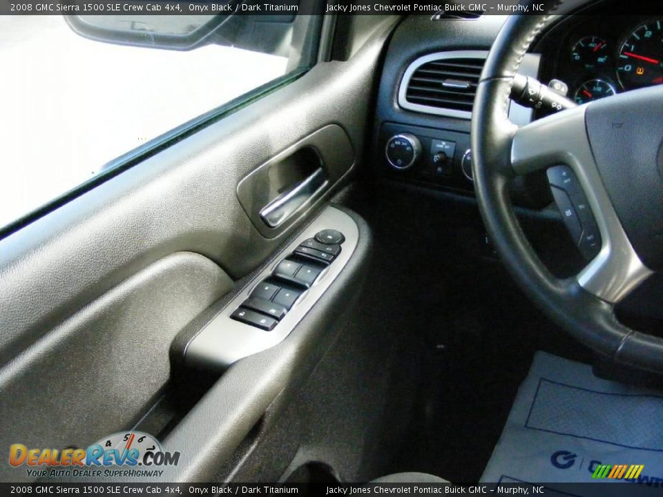 2008 GMC Sierra 1500 SLE Crew Cab 4x4 Onyx Black / Dark Titanium Photo #4