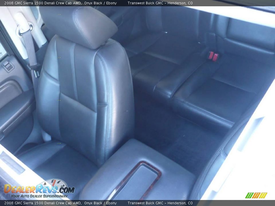 2008 GMC Sierra 1500 Denali Crew Cab AWD Onyx Black / Ebony Photo #32