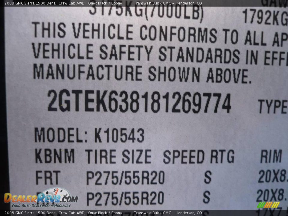 2008 GMC Sierra 1500 Denali Crew Cab AWD Onyx Black / Ebony Photo #34
