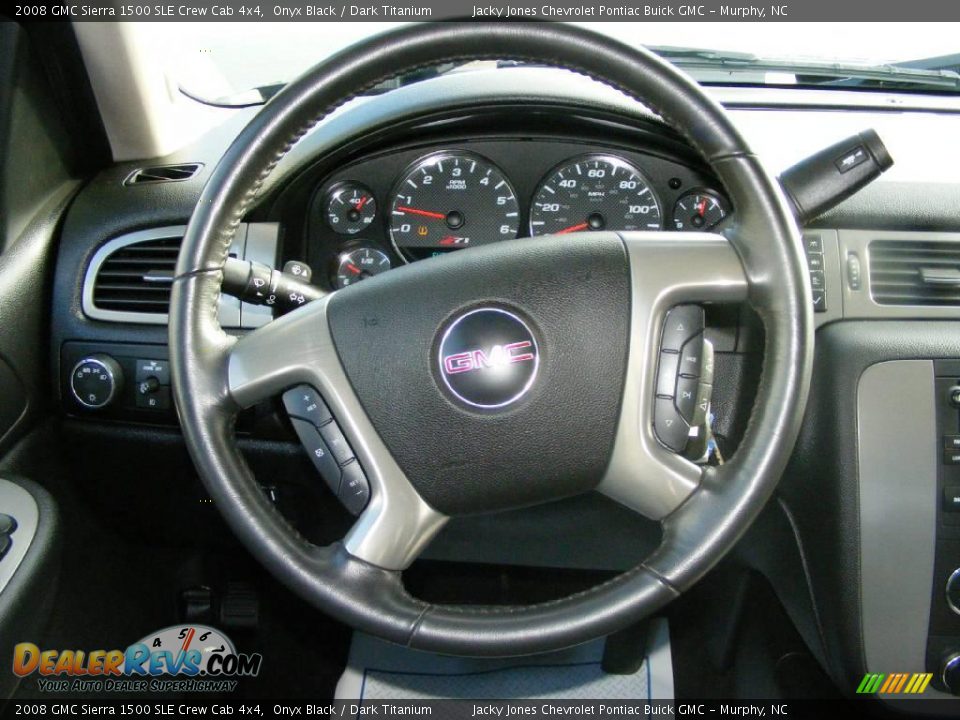 2008 GMC Sierra 1500 SLE Crew Cab 4x4 Onyx Black / Dark Titanium Photo #5