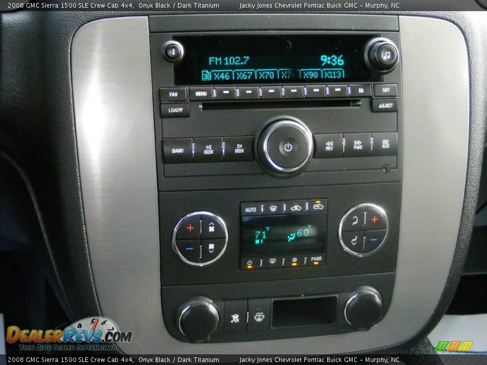 2008 GMC Sierra 1500 SLE Crew Cab 4x4 Onyx Black / Dark Titanium Photo #6