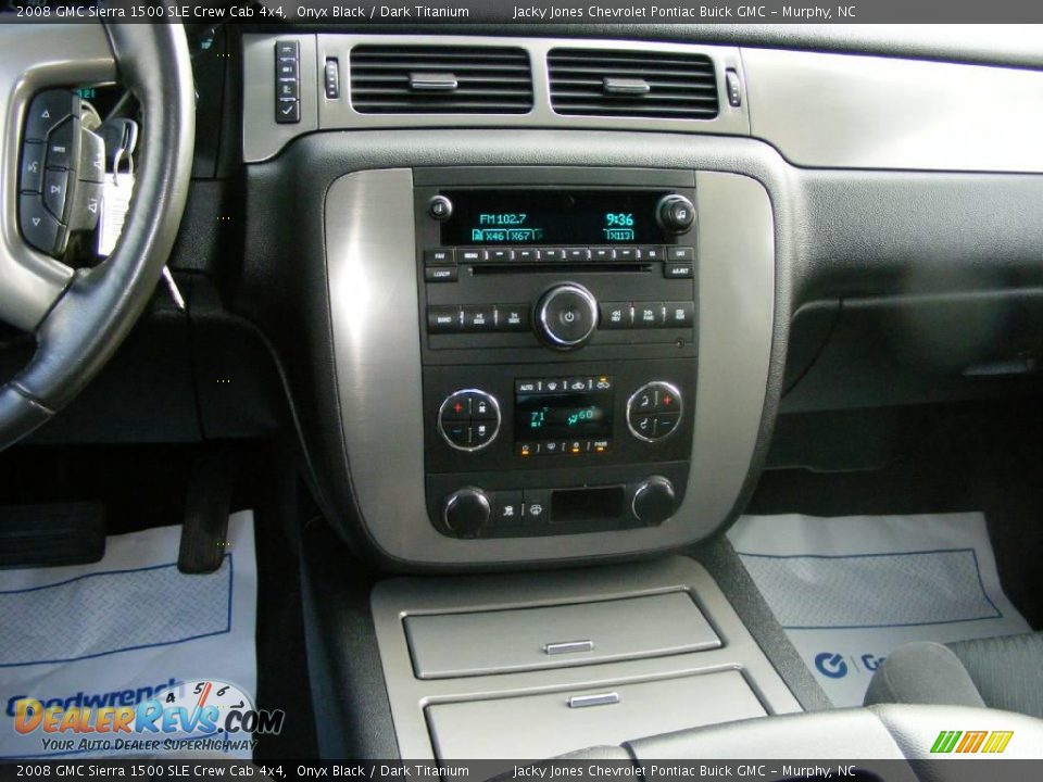 2008 GMC Sierra 1500 SLE Crew Cab 4x4 Onyx Black / Dark Titanium Photo #7