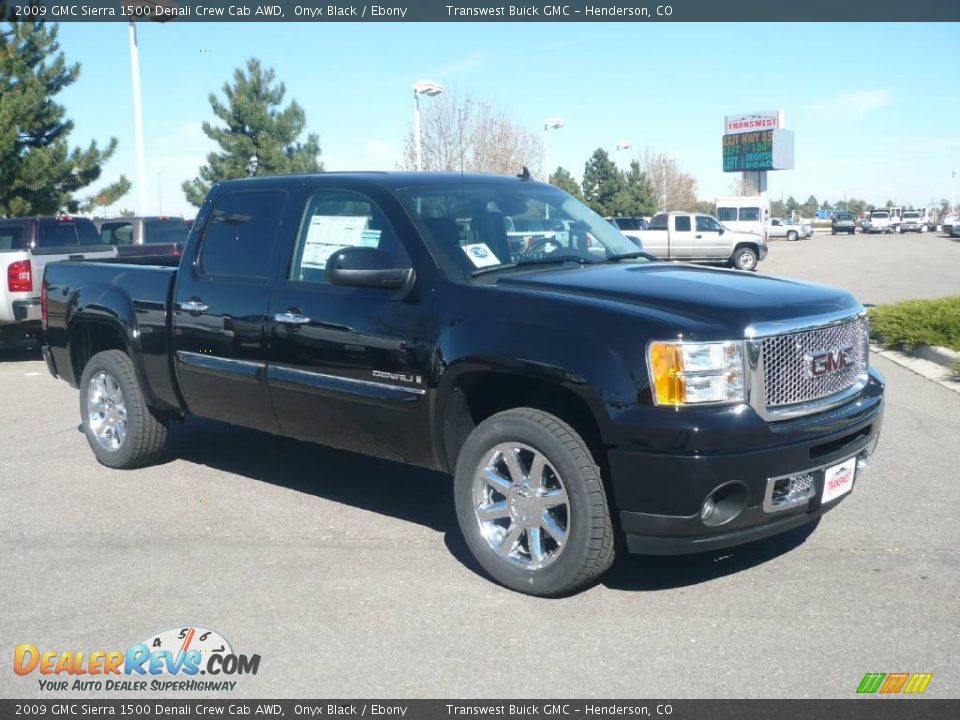 2009 GMC Sierra 1500 Denali Crew Cab AWD Onyx Black / Ebony Photo #1