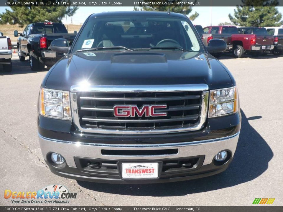 2009 GMC Sierra 1500 SLT Z71 Crew Cab 4x4 Onyx Black / Ebony Photo #2