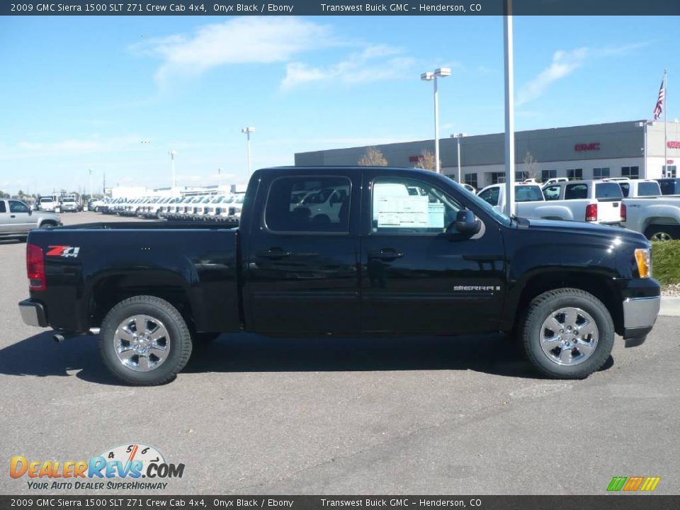 2009 GMC Sierra 1500 SLT Z71 Crew Cab 4x4 Onyx Black / Ebony Photo #3