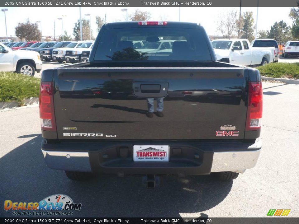 2009 GMC Sierra 1500 SLT Z71 Crew Cab 4x4 Onyx Black / Ebony Photo #4