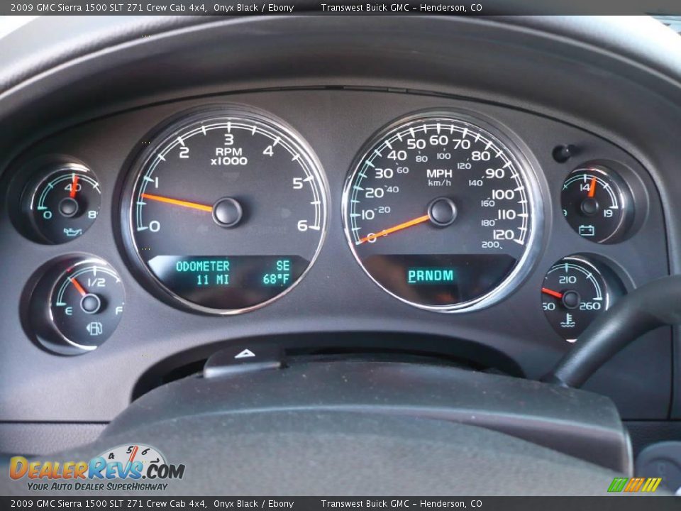 2009 GMC Sierra 1500 SLT Z71 Crew Cab 4x4 Onyx Black / Ebony Photo #9