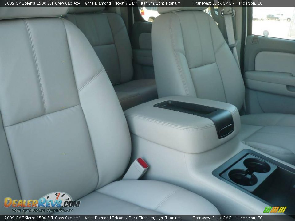 2009 GMC Sierra 1500 SLT Crew Cab 4x4 White Diamond Tricoat / Dark Titanium/Light Titanium Photo #5