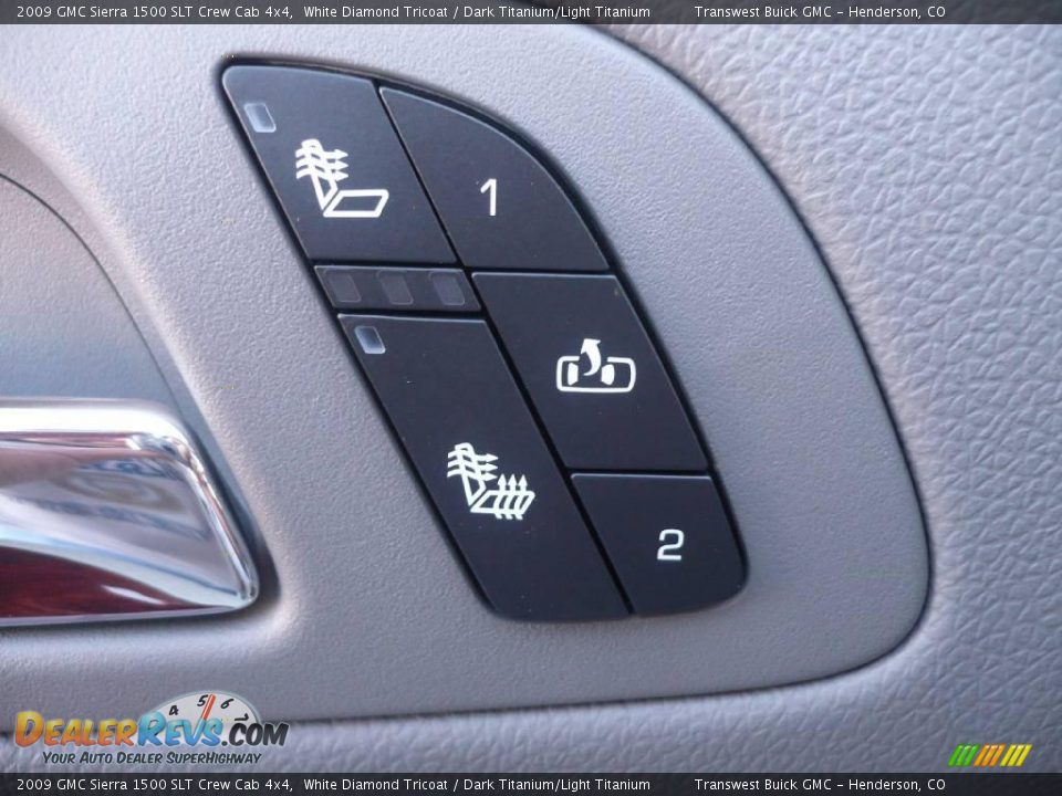 2009 GMC Sierra 1500 SLT Crew Cab 4x4 White Diamond Tricoat / Dark Titanium/Light Titanium Photo #7