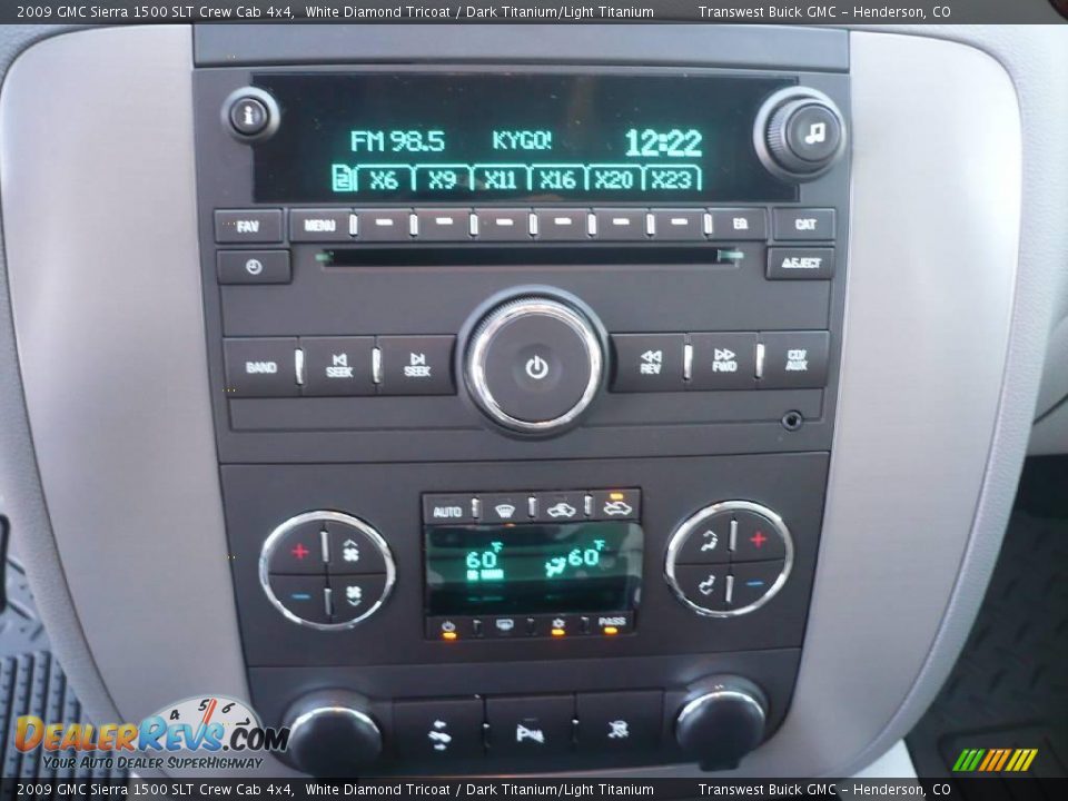 2009 GMC Sierra 1500 SLT Crew Cab 4x4 White Diamond Tricoat / Dark Titanium/Light Titanium Photo #8