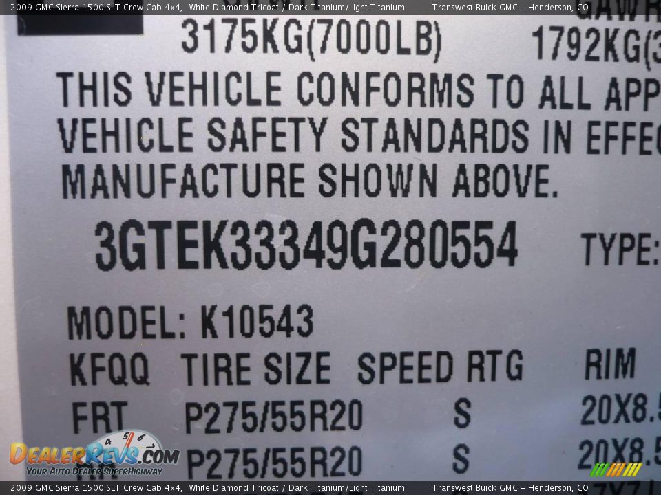 2009 GMC Sierra 1500 SLT Crew Cab 4x4 White Diamond Tricoat / Dark Titanium/Light Titanium Photo #10