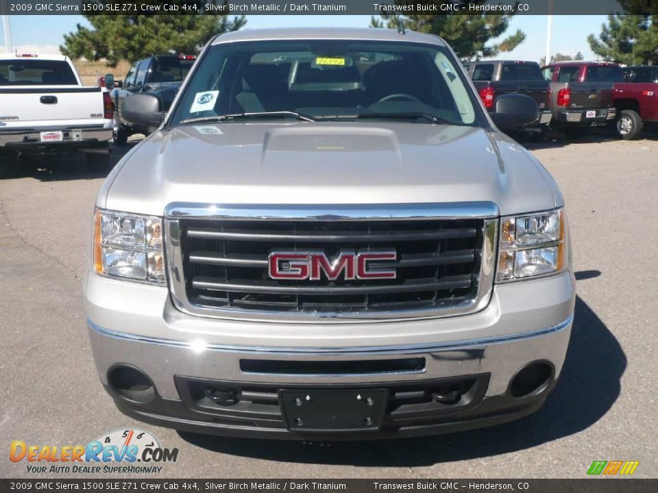 2009 GMC Sierra 1500 SLE Z71 Crew Cab 4x4 Silver Birch Metallic / Dark Titanium Photo #2