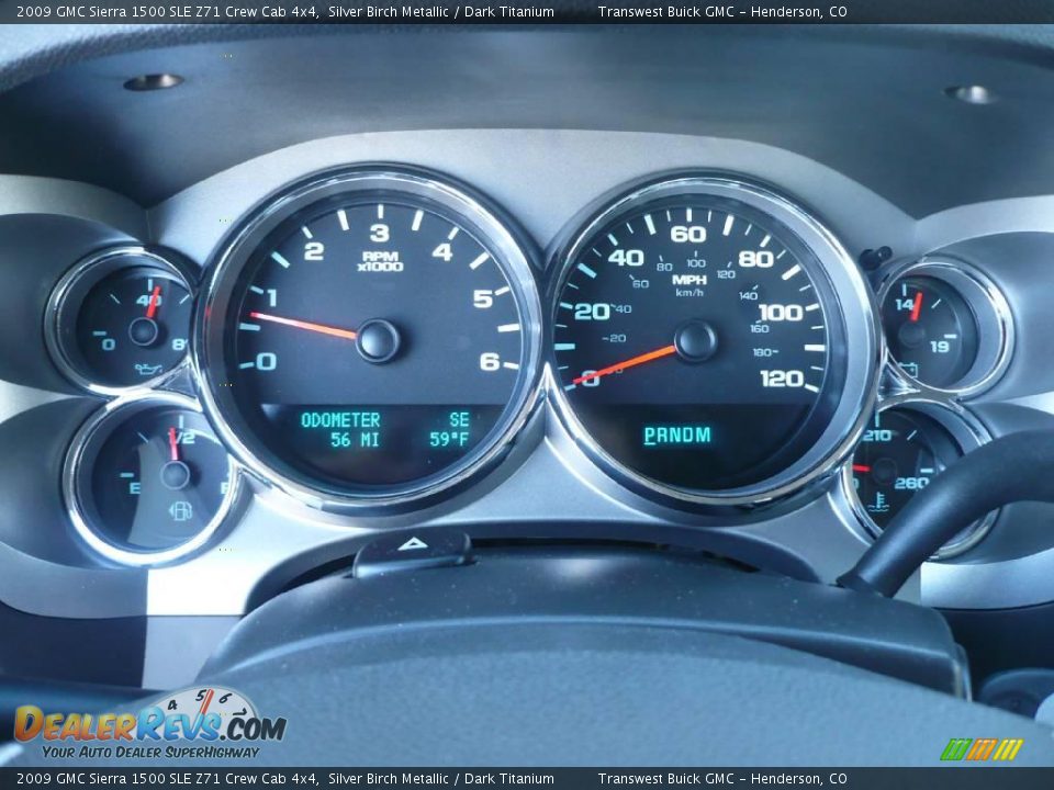 2009 GMC Sierra 1500 SLE Z71 Crew Cab 4x4 Silver Birch Metallic / Dark Titanium Photo #9