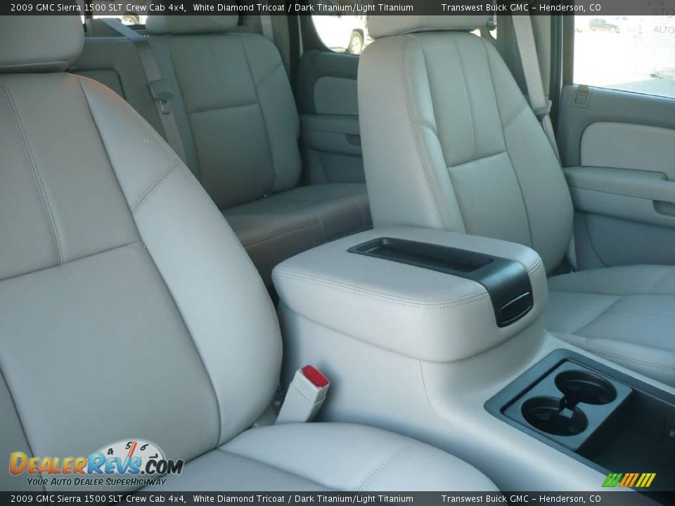 2009 GMC Sierra 1500 SLT Crew Cab 4x4 White Diamond Tricoat / Dark Titanium/Light Titanium Photo #5