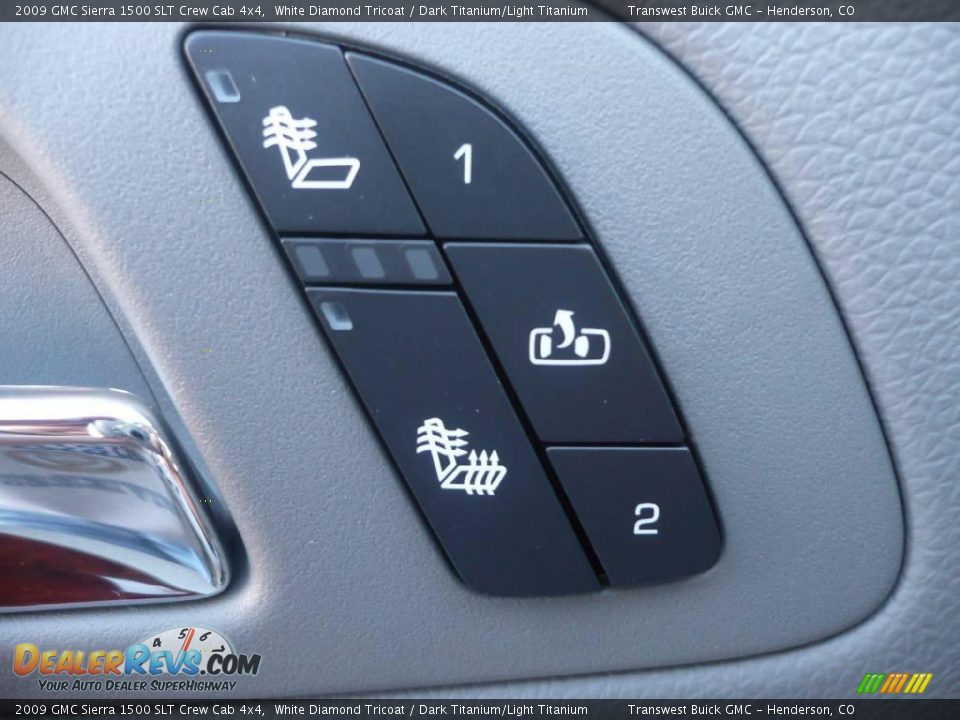 2009 GMC Sierra 1500 SLT Crew Cab 4x4 White Diamond Tricoat / Dark Titanium/Light Titanium Photo #7