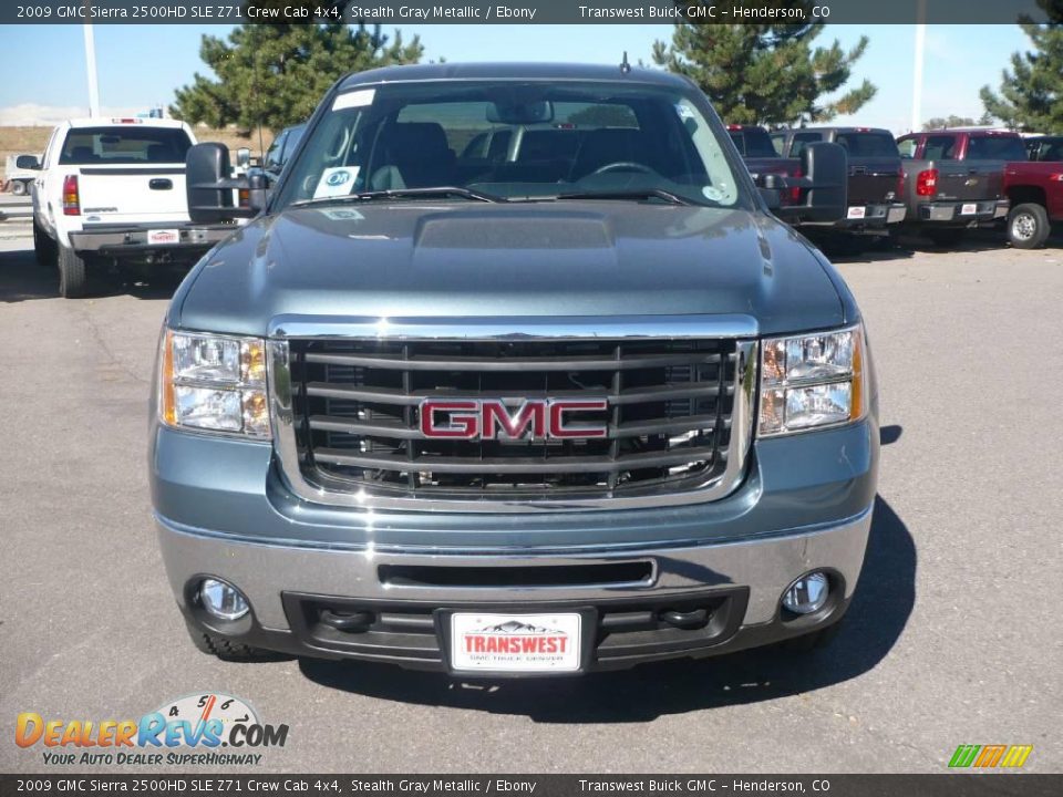 2009 GMC Sierra 2500HD SLE Z71 Crew Cab 4x4 Stealth Gray Metallic / Ebony Photo #2