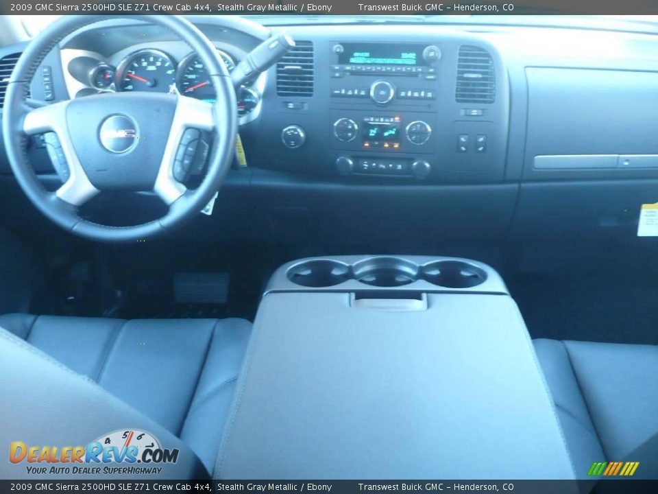 2009 GMC Sierra 2500HD SLE Z71 Crew Cab 4x4 Stealth Gray Metallic / Ebony Photo #6