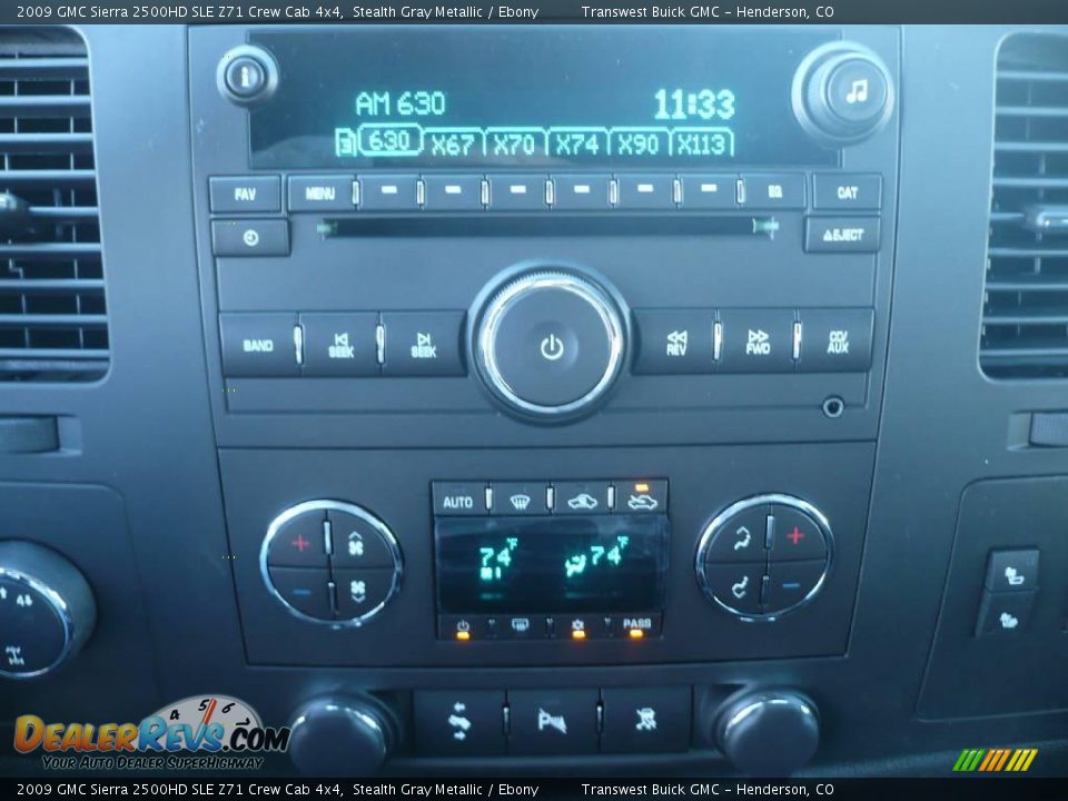 2009 GMC Sierra 2500HD SLE Z71 Crew Cab 4x4 Stealth Gray Metallic / Ebony Photo #8