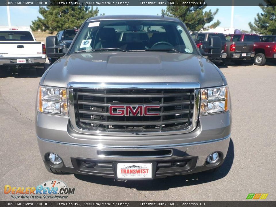2009 GMC Sierra 2500HD SLT Crew Cab 4x4 Steel Gray Metallic / Ebony Photo #2