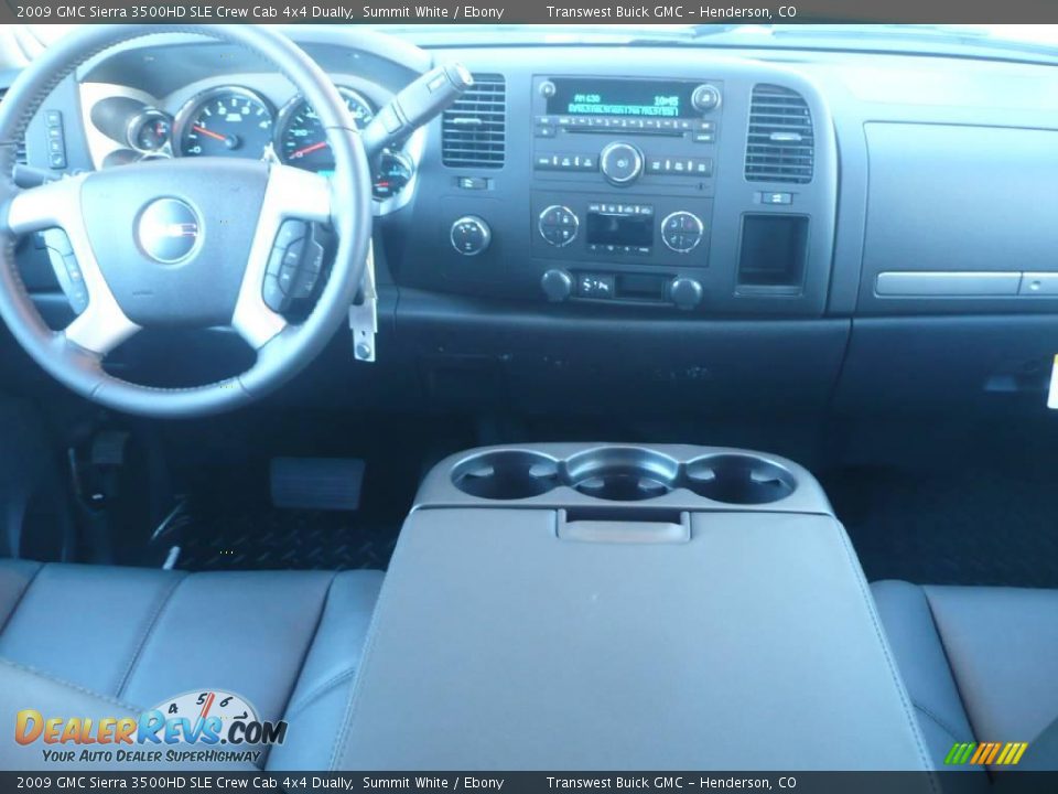 2009 GMC Sierra 3500HD SLE Crew Cab 4x4 Dually Summit White / Ebony Photo #6