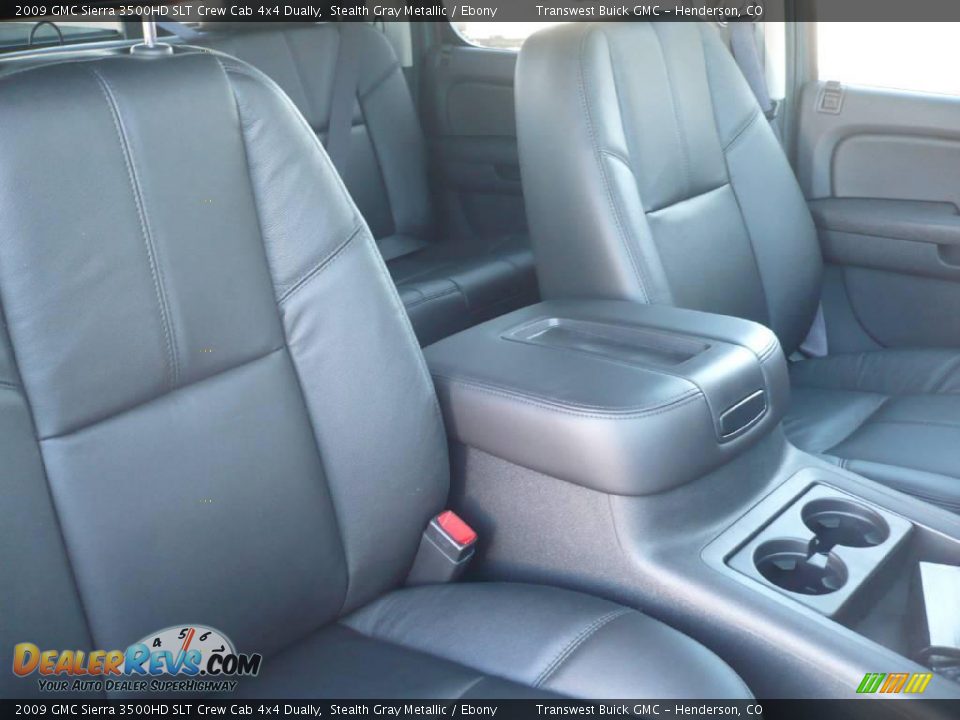2009 GMC Sierra 3500HD SLT Crew Cab 4x4 Dually Stealth Gray Metallic / Ebony Photo #5