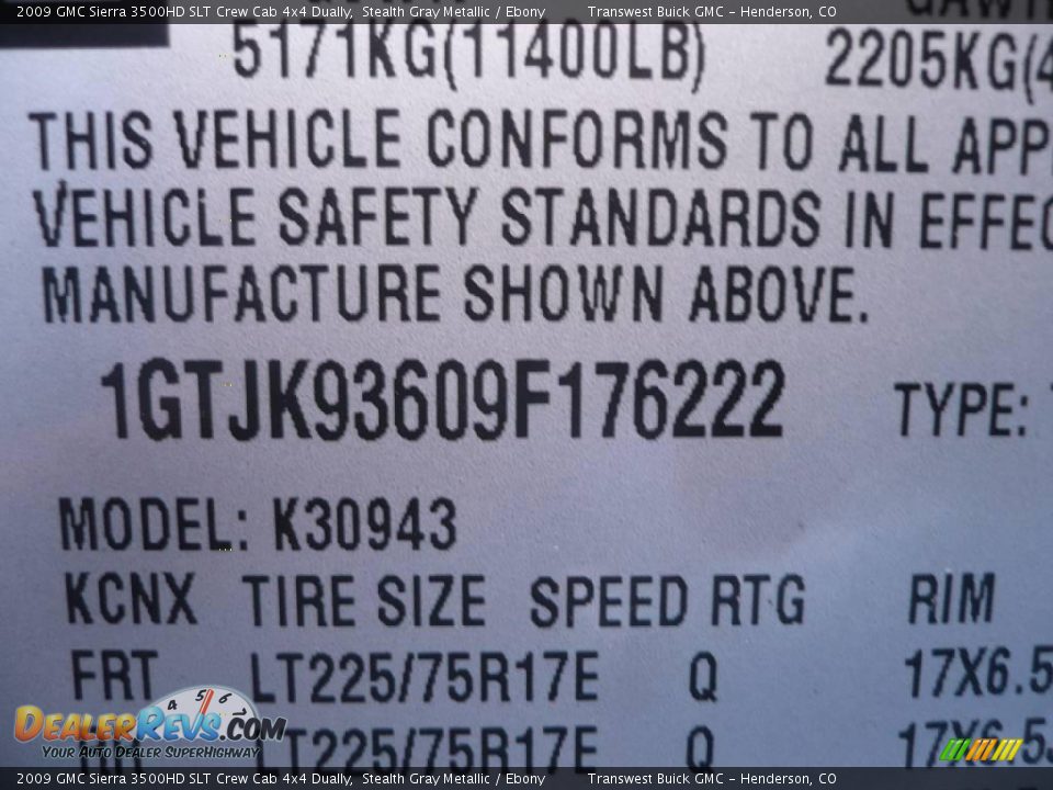2009 GMC Sierra 3500HD SLT Crew Cab 4x4 Dually Stealth Gray Metallic / Ebony Photo #10