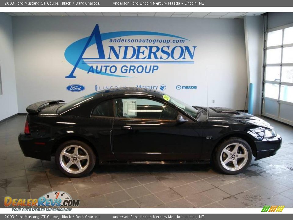 2003 Ford Mustang GT Coupe Black / Dark Charcoal Photo #2