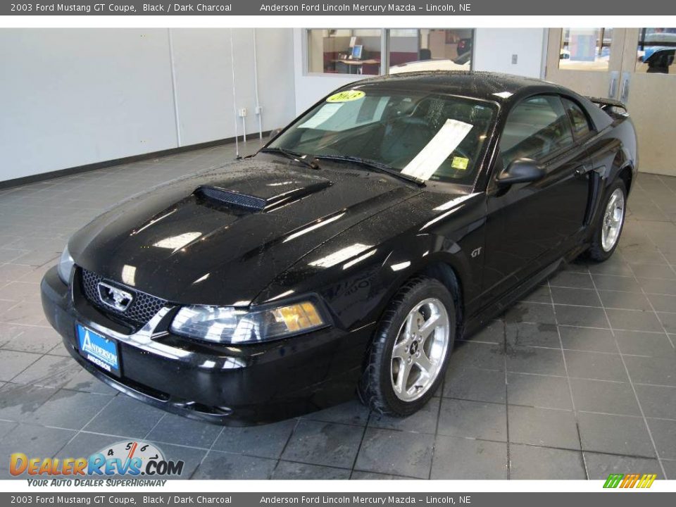 2003 Ford Mustang GT Coupe Black / Dark Charcoal Photo #7