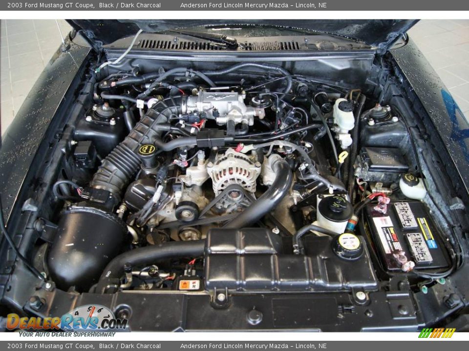2003 Ford Mustang GT Coupe Black / Dark Charcoal Photo #10