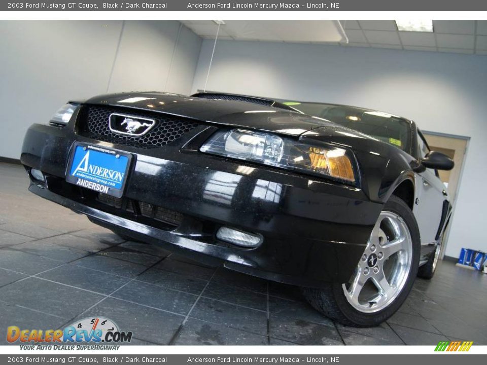 2003 Ford Mustang GT Coupe Black / Dark Charcoal Photo #14