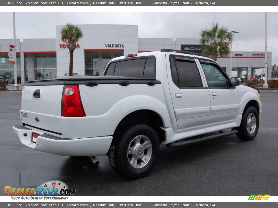 2004 Ford Explorer Sport Trac XLT Oxford White / Medium Dark Flint/Dark Flint Photo #6