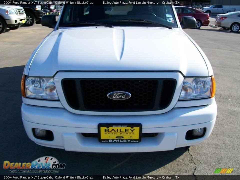 2004 Ford Ranger XLT SuperCab Oxford White / Black/Gray Photo #1