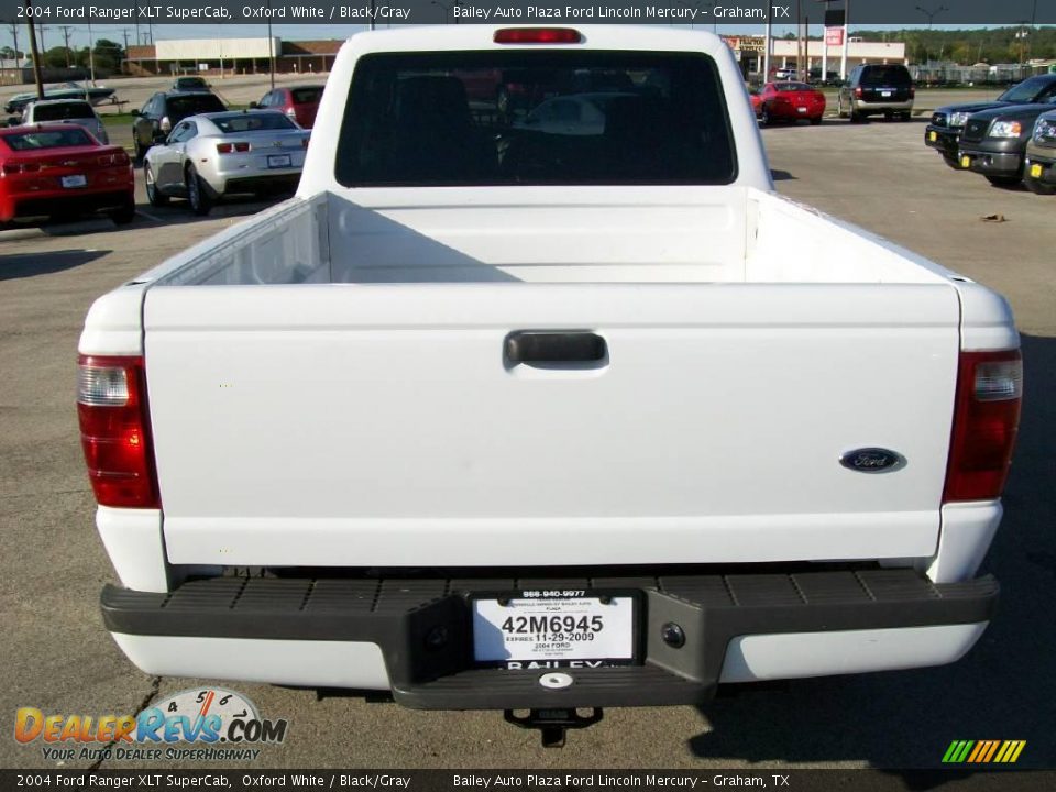2004 Ford Ranger XLT SuperCab Oxford White / Black/Gray Photo #4