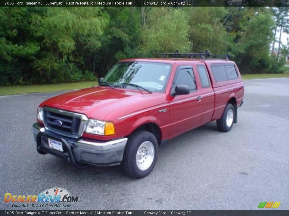 2005 Ford Ranger XLT SuperCab Redfire Metallic / Medium Pebble Tan Photo #1