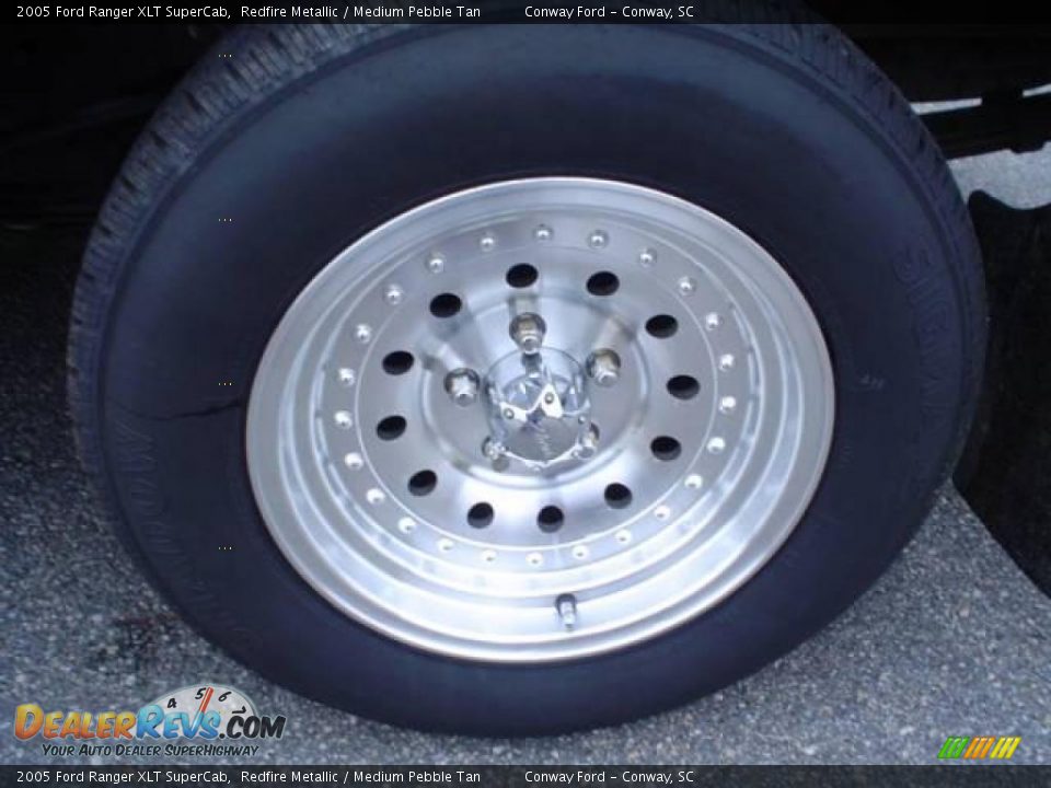 2005 Ford Ranger XLT SuperCab Redfire Metallic / Medium Pebble Tan Photo #9