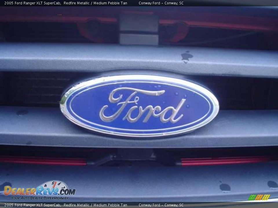 2005 Ford Ranger XLT SuperCab Redfire Metallic / Medium Pebble Tan Photo #12