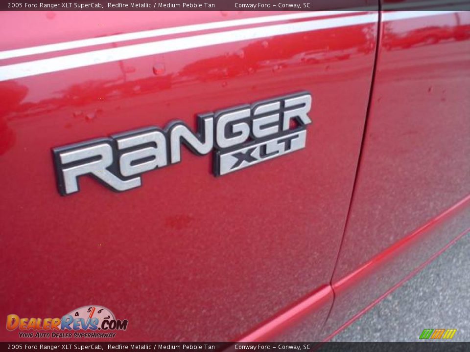 2005 Ford Ranger XLT SuperCab Redfire Metallic / Medium Pebble Tan Photo #14
