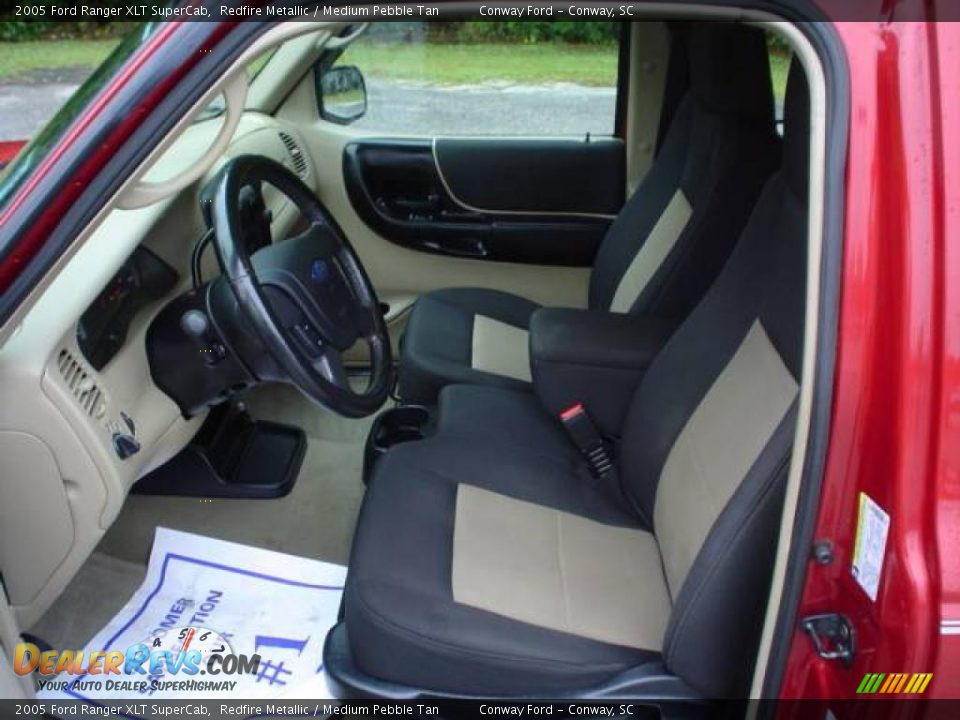 2005 Ford Ranger XLT SuperCab Redfire Metallic / Medium Pebble Tan Photo #20