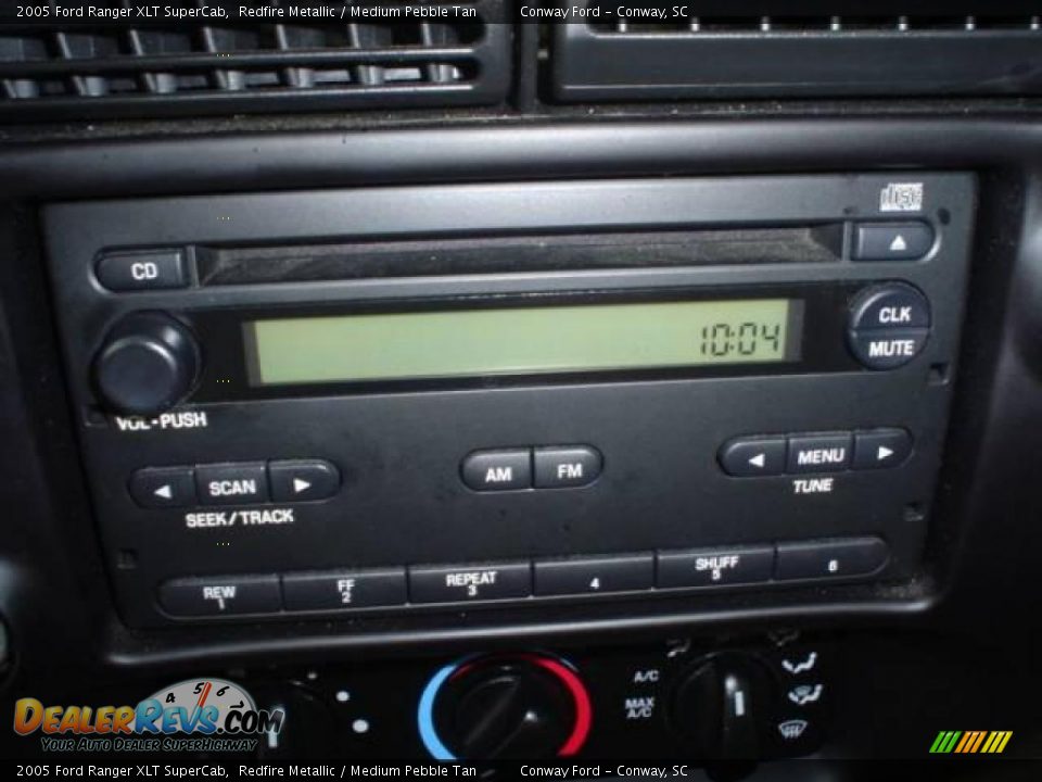 2005 Ford Ranger XLT SuperCab Redfire Metallic / Medium Pebble Tan Photo #22