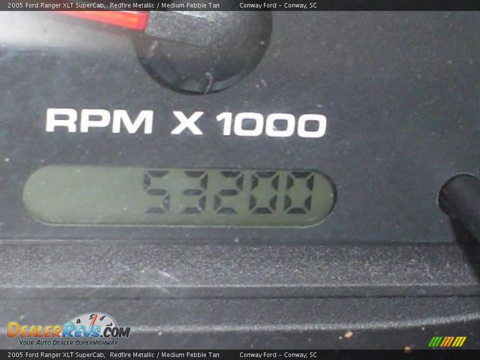 2005 Ford Ranger XLT SuperCab Redfire Metallic / Medium Pebble Tan Photo #23